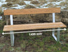 Complete kit for a bench made of aluminum & wood