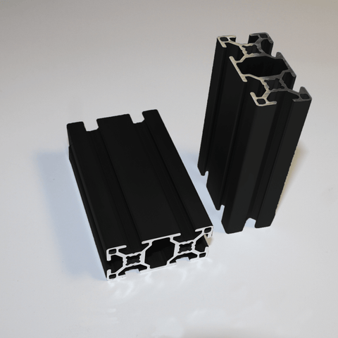 Produktfoto eines Aluminium Systemprofils schwarz 60x30