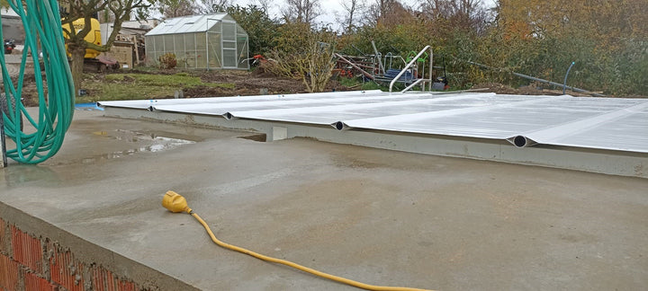 Selbstbau Poolüberdachung aus Aluminium