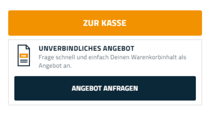 Neu: Angebot direkt im Warenkorb anfragen