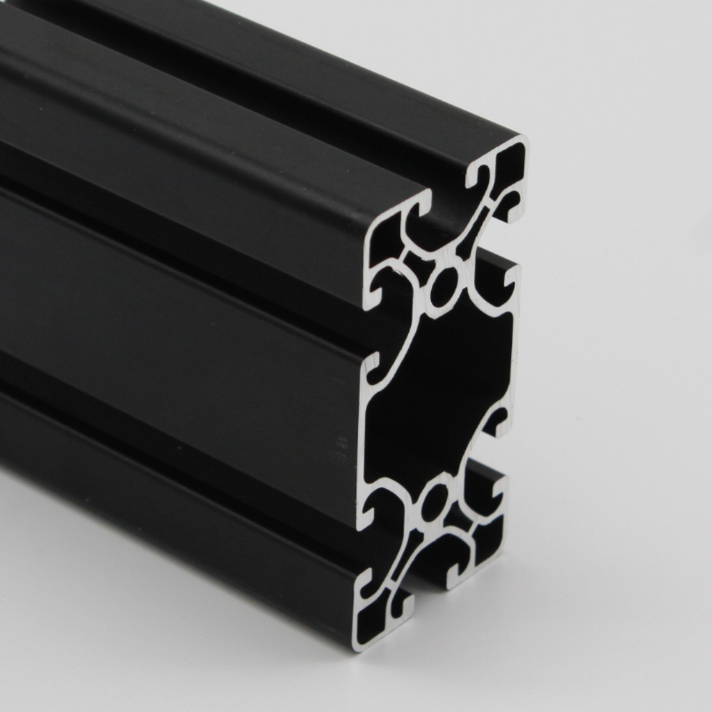 Systemprofil 80x40 Nut 8 Eco in schwarz