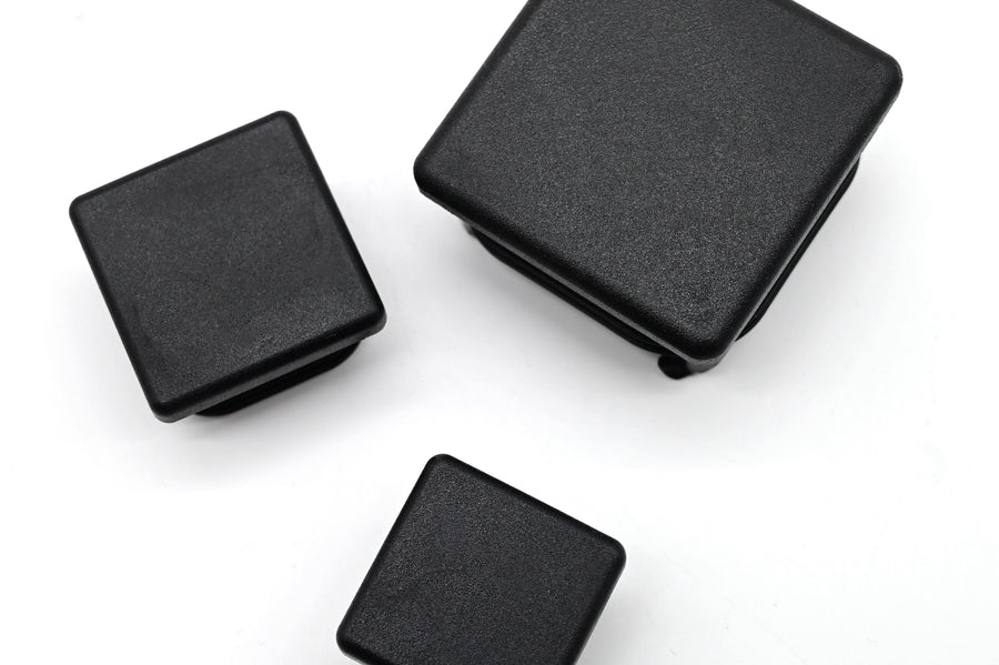 Bouchons D'extrémité Carrés 50x50 Mm - En Plastique à Lamelles - TP - Neuf