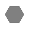 Icon eines Aluminium Sechskantprofils
