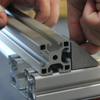 Systemprofil 40x40 Nut 8 leicht Silber