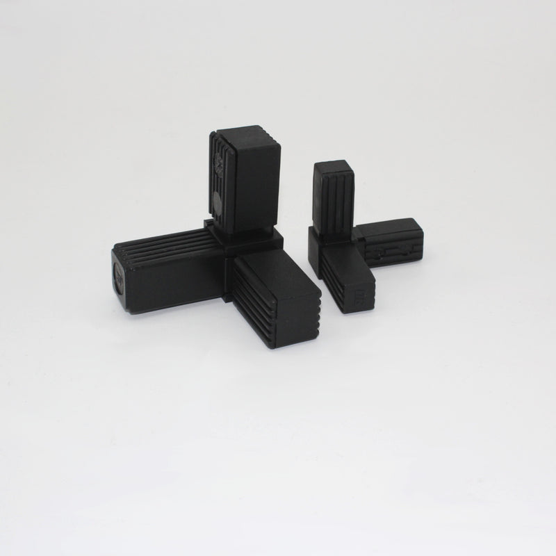 Steckverbinder Winkel mit Abgang für 30x30x2,0 mm (Polyamid)
