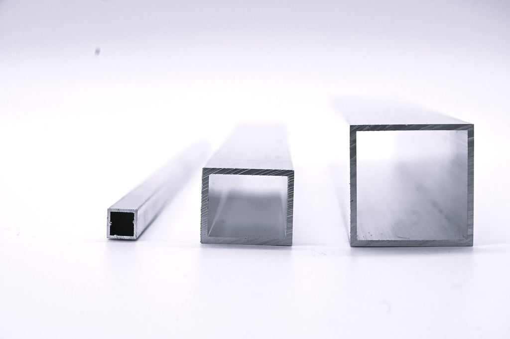 Aluminium Profile 4-Kantrohr 10 x 10 x 1,0 mm AlMgSi0,5 1270 mm